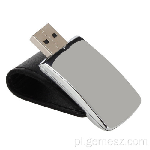 Skórzana pamięć USB Emboss LOGO USB 3.0 2.0